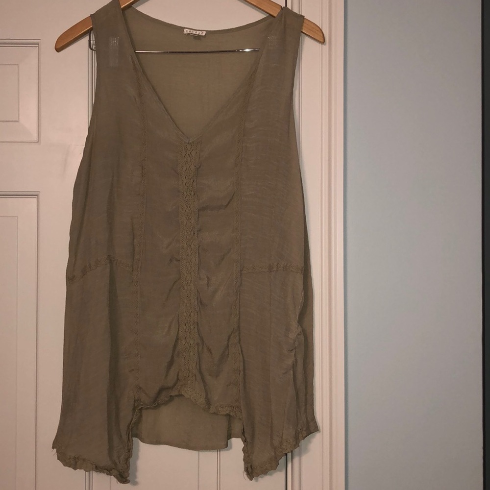 Knit Detail Tank Top